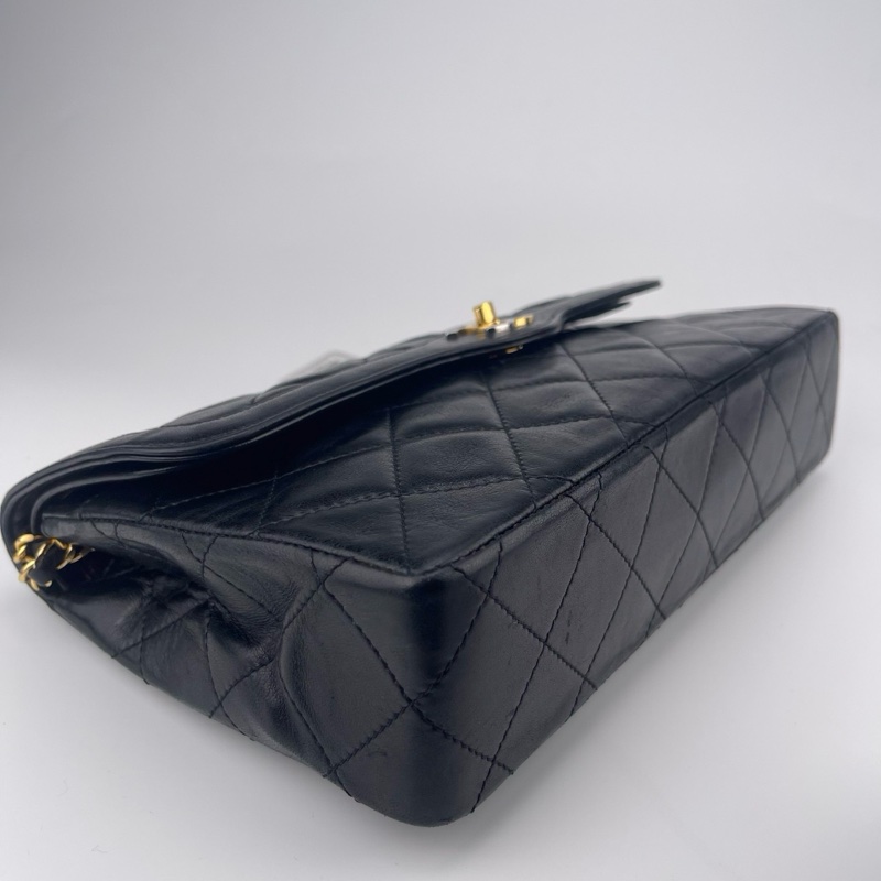 「JL精品代購」9新 香奈兒巴黎限定鴛鴦扣羊皮鏈條包-6