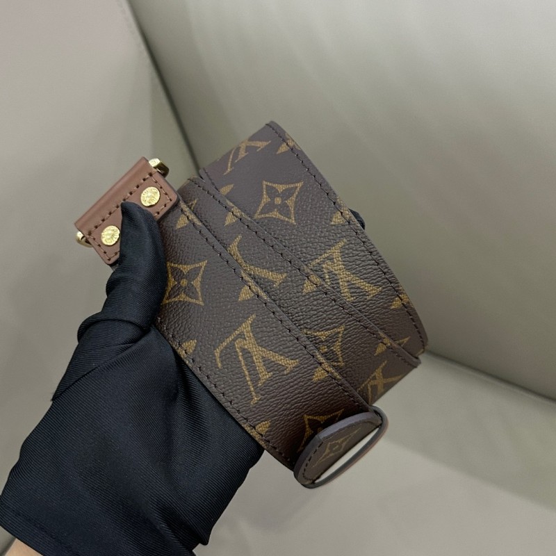 路易威登LV 老花拼色Papillon trunk巴比龍圓桶包 雙肩帶多種用法肩背包-6