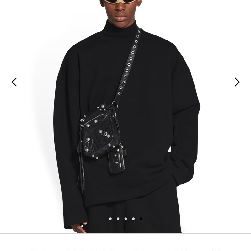 BALENCIAGA Le Cagole 三合一小羊皮斜背包(附可拆式耳機套&零錢包)-5