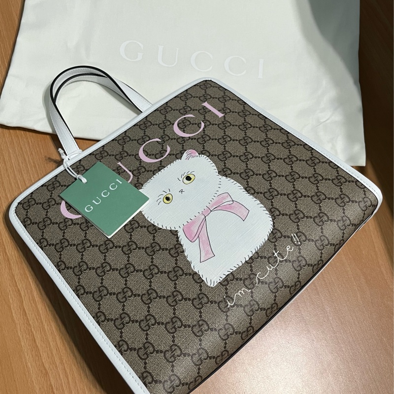 Gucci 貓咪限量 手提包-0
