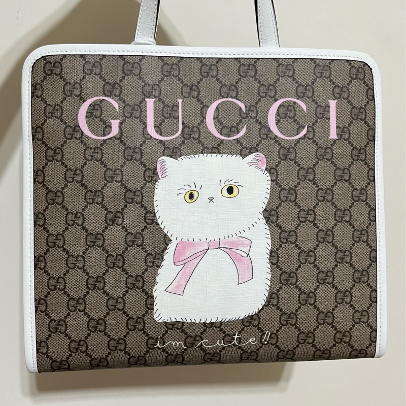 Gucci 貓咪限量 手提包-1