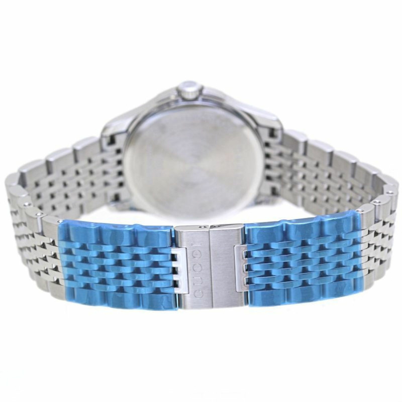 GUCCI G-Timeless 12P 鑽石貝殼手錶，YA126504，126.5 毫米，女士不銹鋼，40043-3