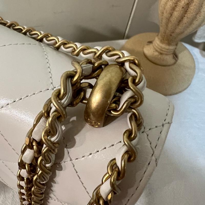 ෆ Chanel 24C 限量款❤️手工坊雙鏈條手提金球鏈條包-10