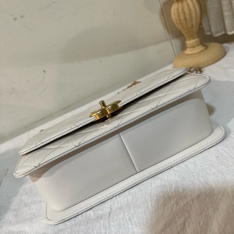 ෆ Chanel 24C 限量款❤️手工坊雙鏈條手提金球鏈條包-17