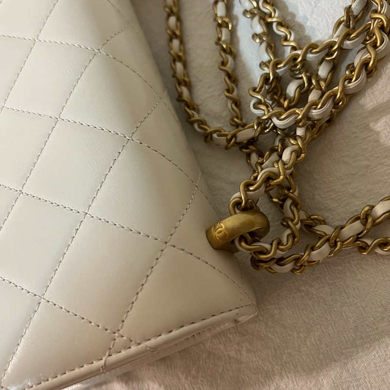 ෆ Chanel 24C 限量款❤️手工坊雙鏈條手提金球鏈條包-19