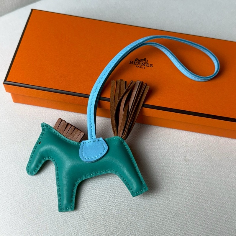Hermes Rodeo Charm 小馬 絲絨綠-1