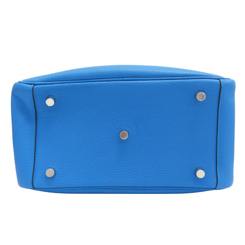 藍色 Taurillon牛皮 Lindy 26 Verso 肩背包 A刻 銀扣【HERMES 愛馬仕】 A PY 003 BT-3