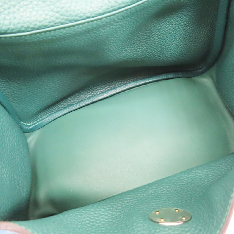 藍色 Taurillon牛皮 Lindy 26 Verso 肩背包 A刻 銀扣【HERMES 愛馬仕】 A PY 003 BT-4