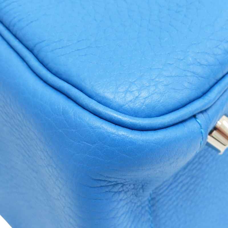 藍色 Taurillon牛皮 Lindy 26 Verso 肩背包 A刻 銀扣【HERMES 愛馬仕】 A PY 003 BT-8