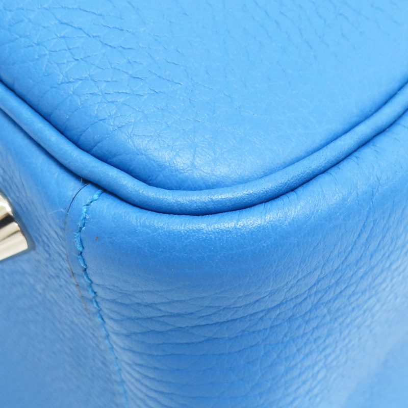 藍色 Taurillon牛皮 Lindy 26 Verso 肩背包 A刻 銀扣【HERMES 愛馬仕】 A PY 003 BT-9