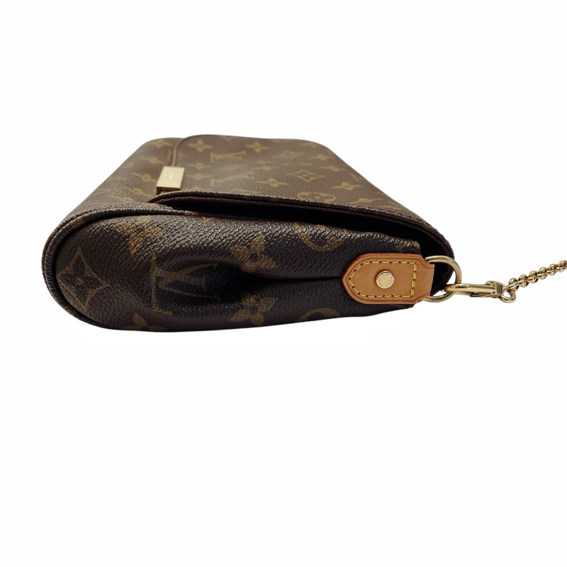 LOUIS VUITTON 路易威登 Ｍ40718 FAVORITE MM 腋下包 PVC帆布 老花 棕色-4