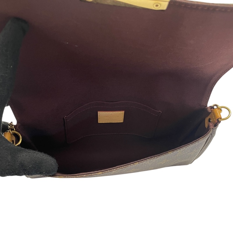 LOUIS VUITTON 路易威登 Ｍ40718 FAVORITE MM 腋下包 PVC帆布 老花 棕色-10