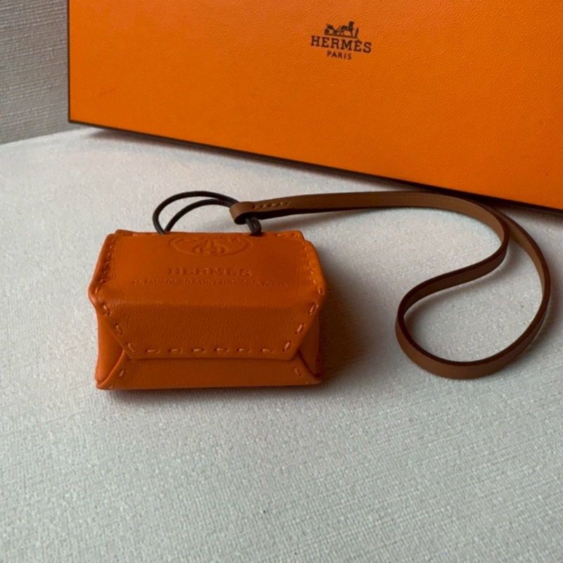 Hermes Orange Bag Charm 愛馬仕吊飾-4