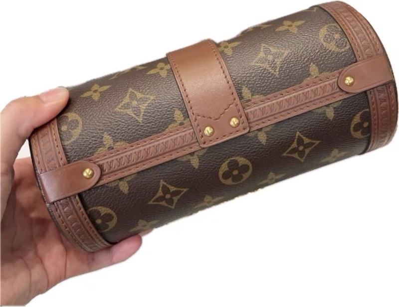 LV路易威登Papillon Trunk單肩包 巴比龍 19*9 帆布塗層老花 芯片款-8