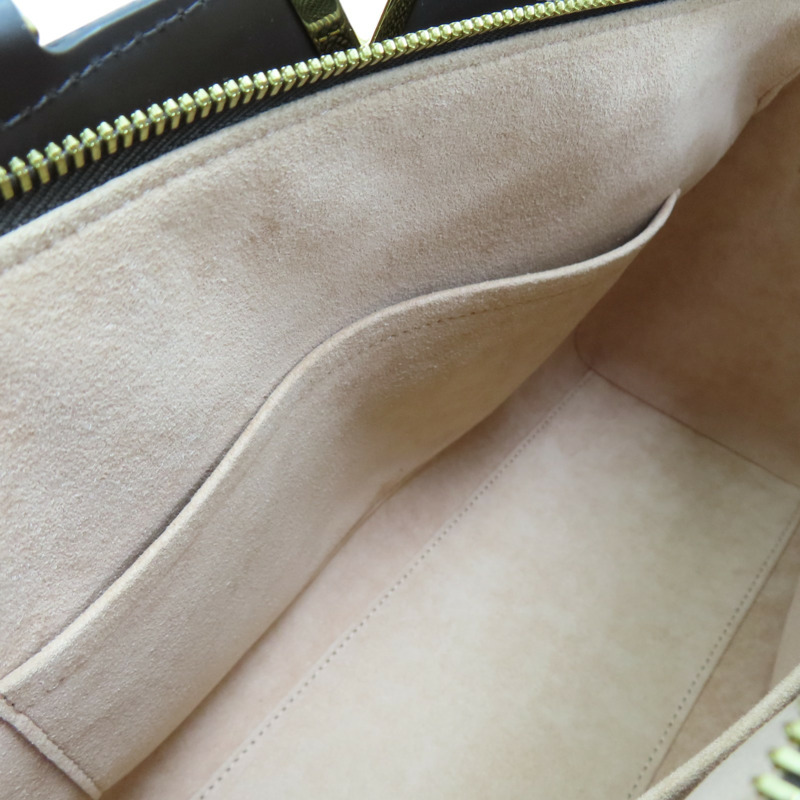 棕色 棋盤格 帆布 Kensington Bowling Bag 兩用包 N41505-5