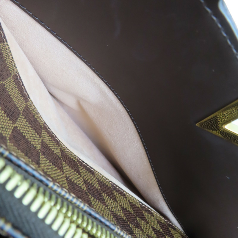 棕色 棋盤格 帆布 Kensington Bowling Bag 兩用包 N41505-6
