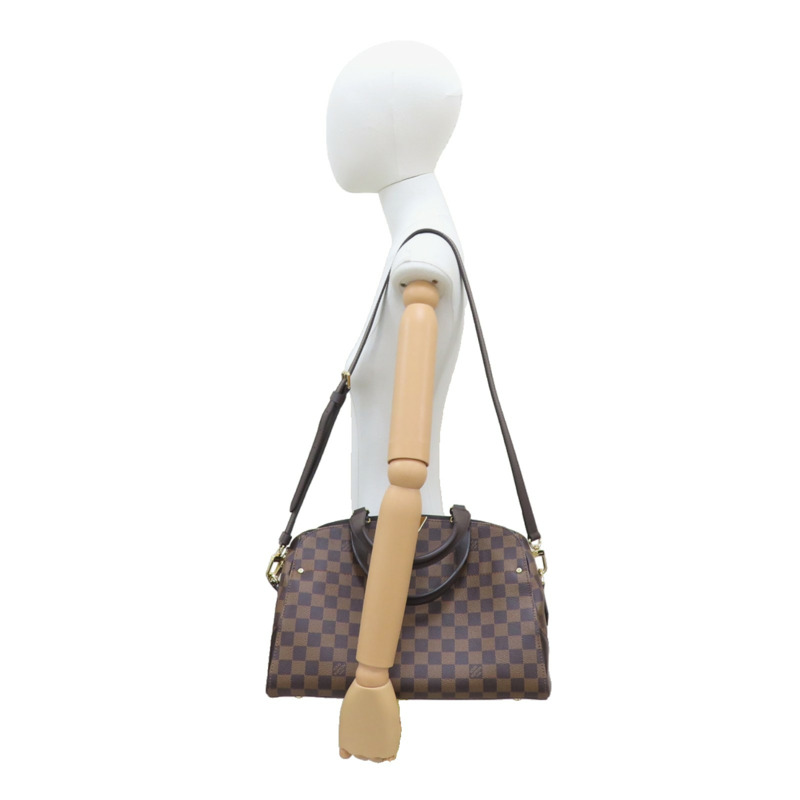 棕色 棋盤格 帆布 Kensington Bowling Bag 兩用包 N41505-12