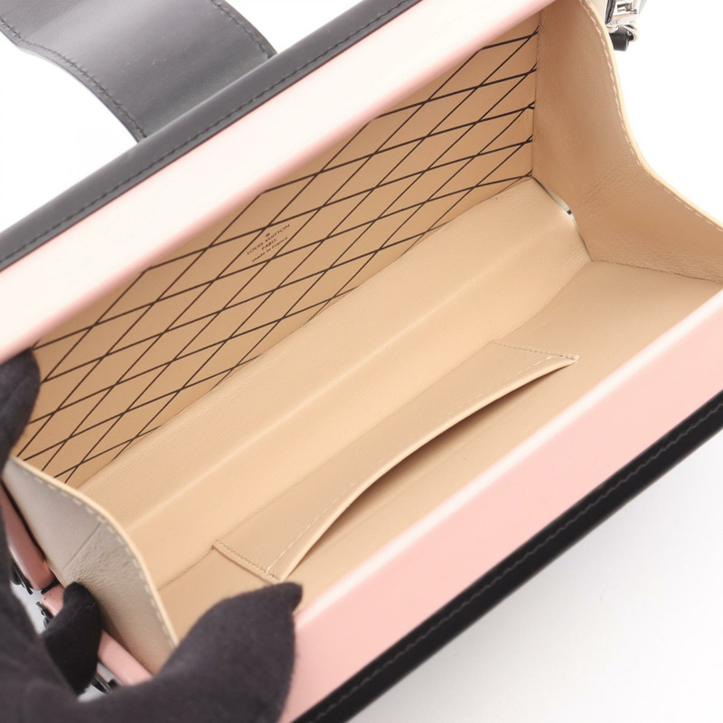 LOUIS VUITTON Petit Mar 單肩包 M53839 Monogram 皮革 粉紅色 棕色 二手-2