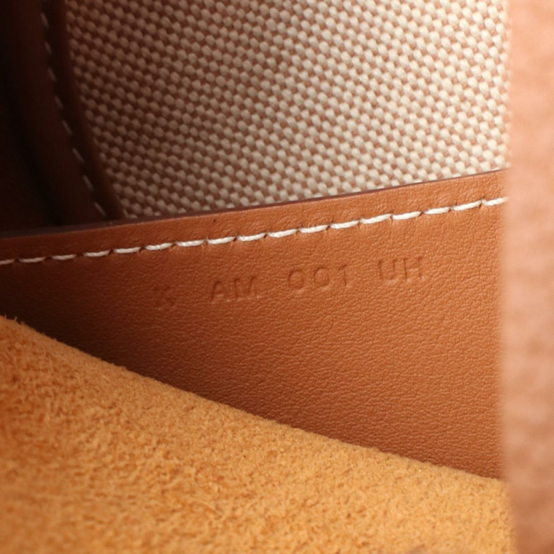 HERMES Arcon 纖薄單肩斜背包 Togo 皮革 棕色 金色 二手 女款 SHW-4