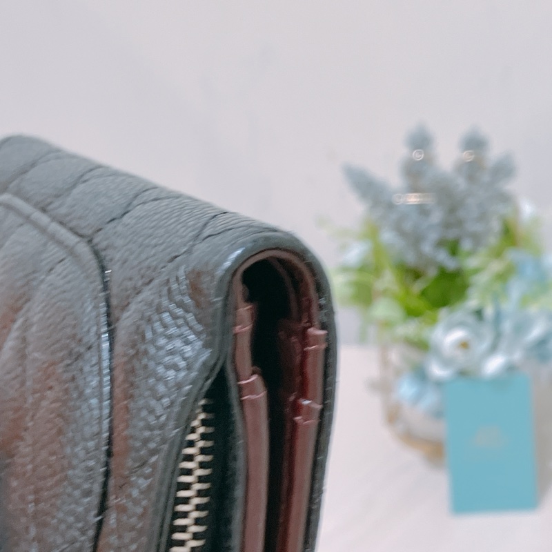 TK1764  Chanel 香奈兒經典款短銀包Short Wallet Caviar Black X PHW-27