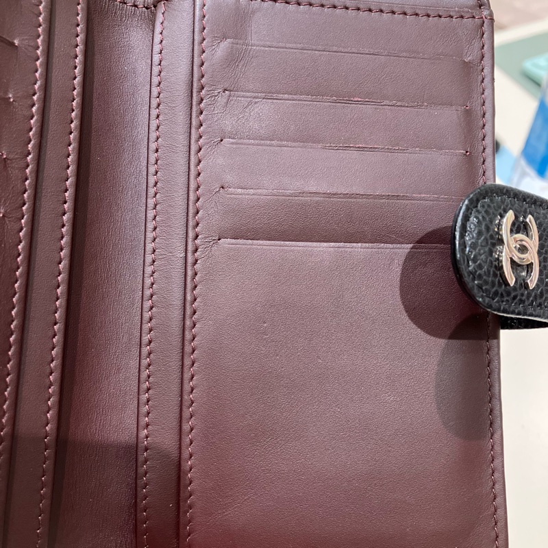 TK1764  Chanel 香奈兒經典款短銀包Short Wallet Caviar Black X PHW-59
