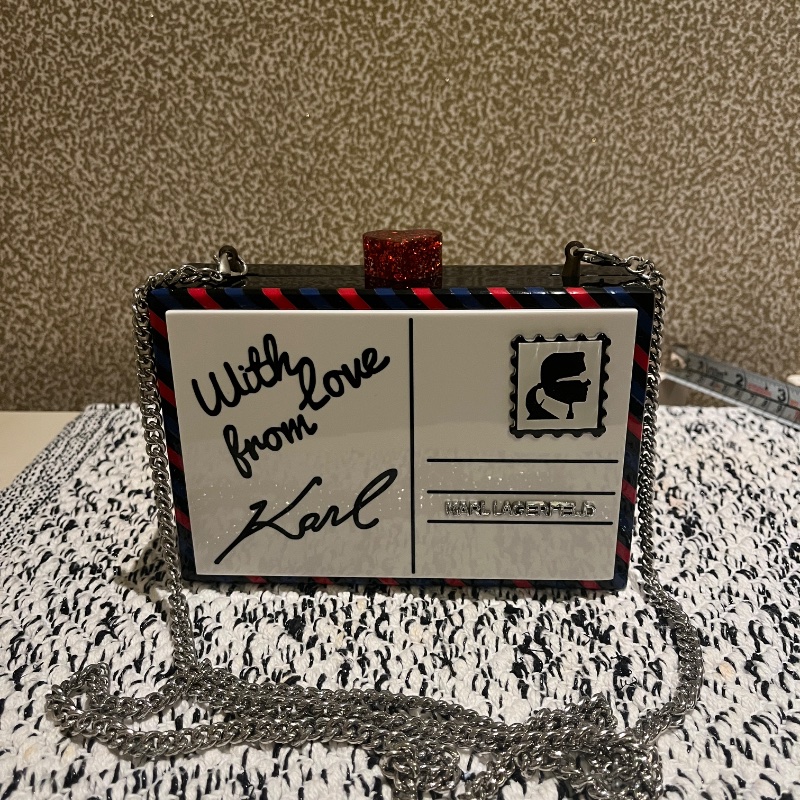 Karl Lagerfeld 信封硬殼手拿/肩背包-0