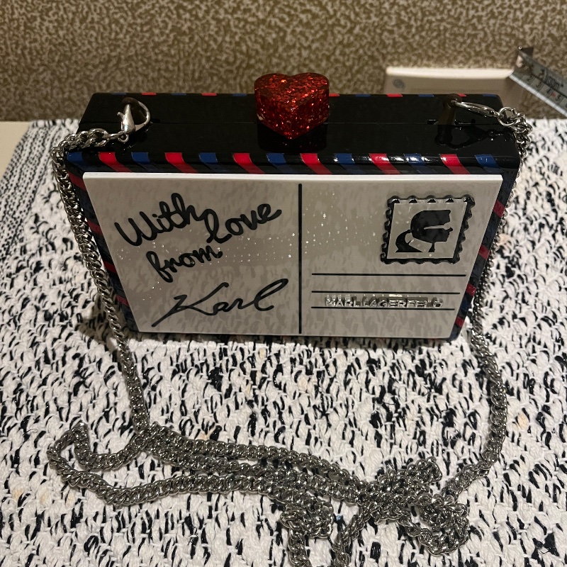Karl Lagerfeld 信封硬殼手拿/肩背包-1
