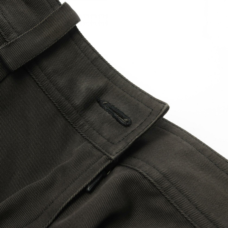 香奈兒 (CHANEL) CC 標誌紐帶中長半身裙，棉質，棕色，38 碼，二手女裝-6