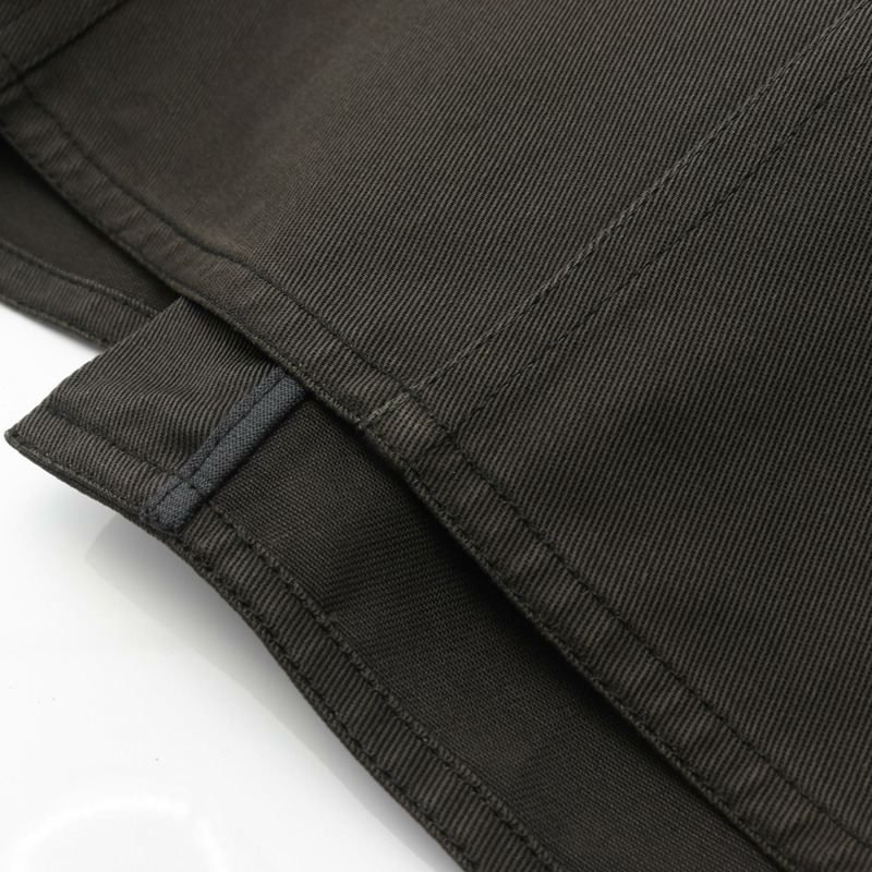 香奈兒 (CHANEL) CC 標誌紐帶中長半身裙，棉質，棕色，38 碼，二手女裝-8