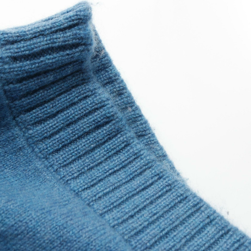 CHANEL 杜拜系列花卉開襟衫 羊絨 藍色 多色 #34 二手 女士-6