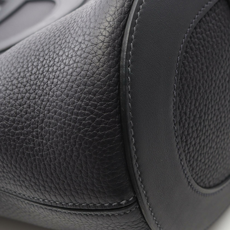 愛馬仕 In the loop 23 手提包 Clemence Swift 皮革海軍藍 Caban 二手 GHW B-7