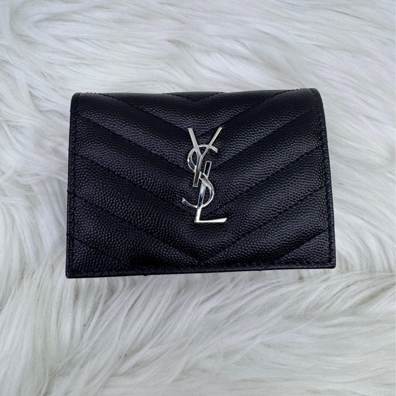 saint Laurent 短身啪鈕款銀包-3