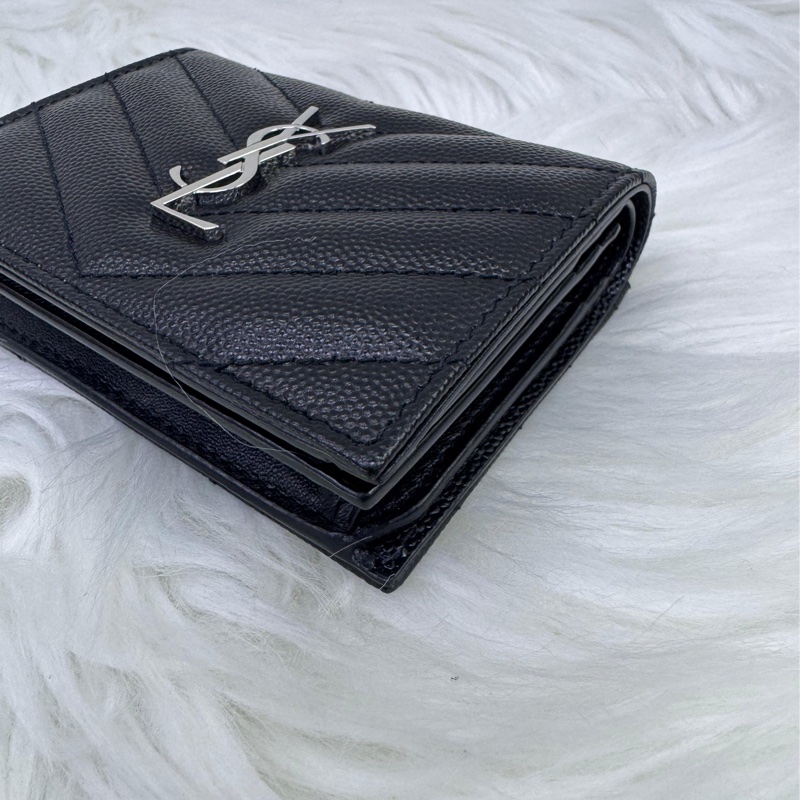saint Laurent 短身啪鈕款銀包-4