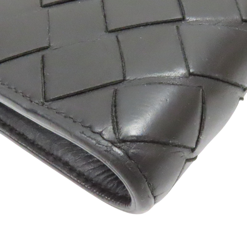 黑色 編織 羊皮 手拿包【BOTTEGA VENETA BV 寶緹嘉】-11