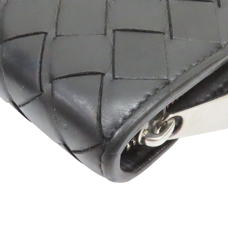 黑色 編織 羊皮 手拿包【BOTTEGA VENETA BV 寶緹嘉】-12