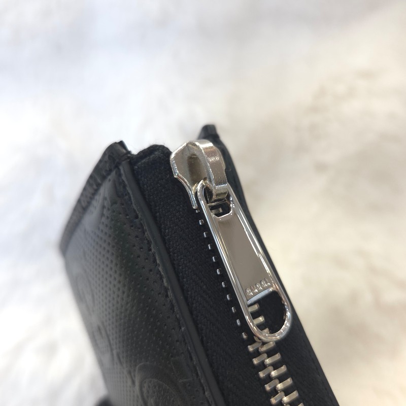 Gucci Signature 小牛皮L型鈔票短夾-3