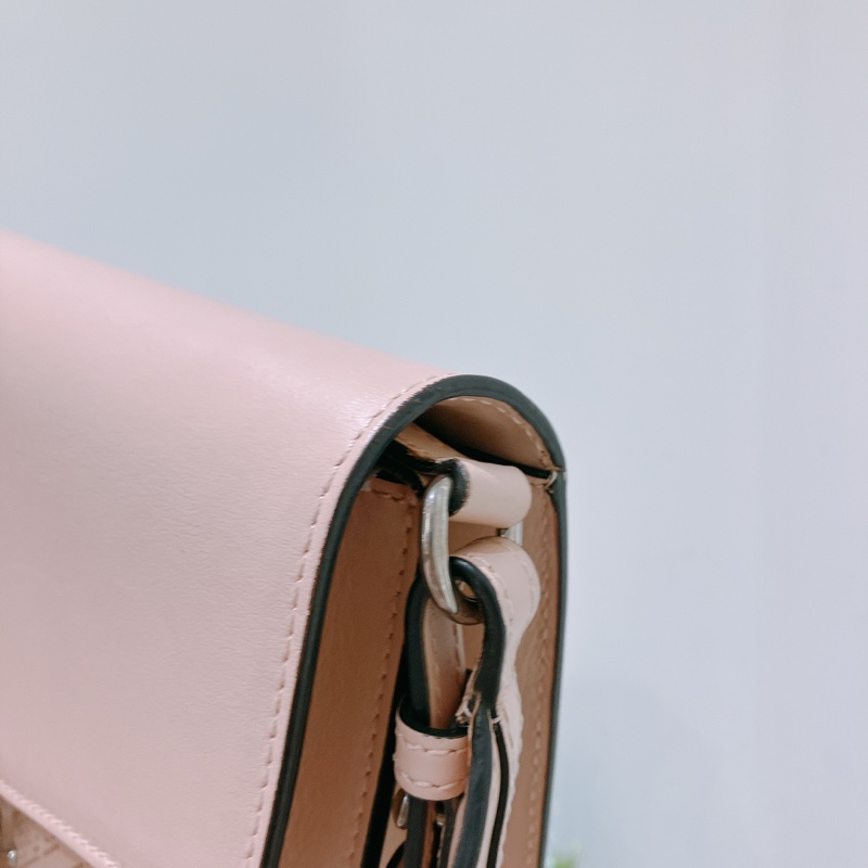 TK1768 Burberry博柏利粉紅印花斜背包Small Perforated Logo Leather Crossbody Bag Pink X GHW-9