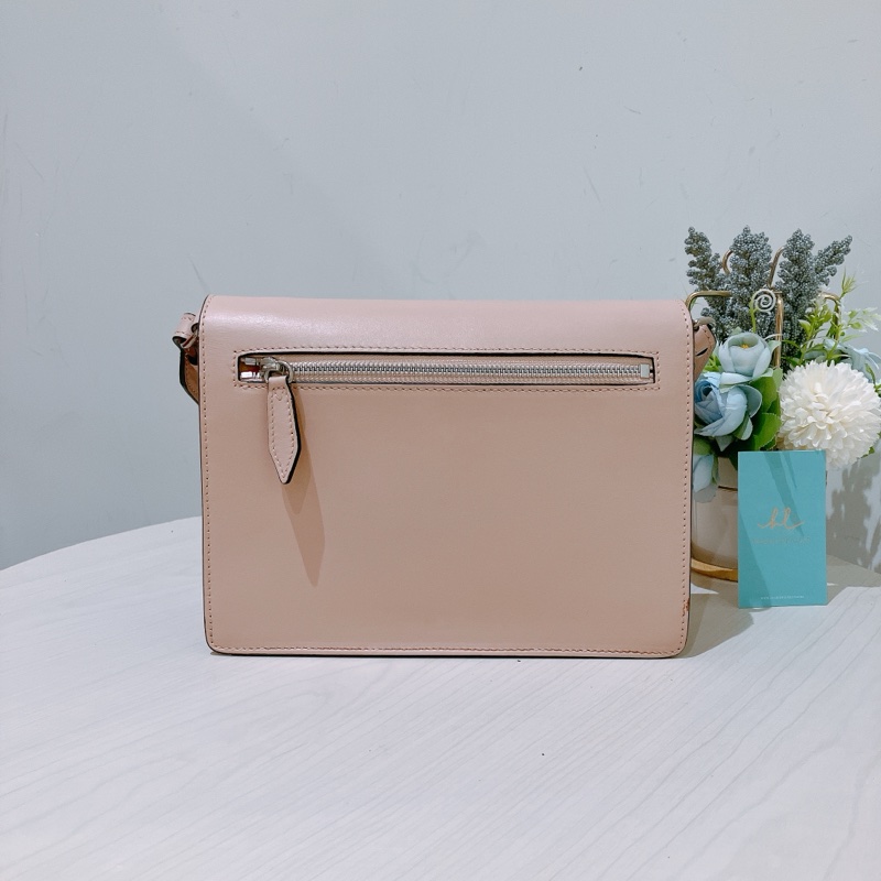 TK1768 Burberry博柏利粉紅印花斜背包Small Perforated Logo Leather Crossbody Bag Pink X GHW-20