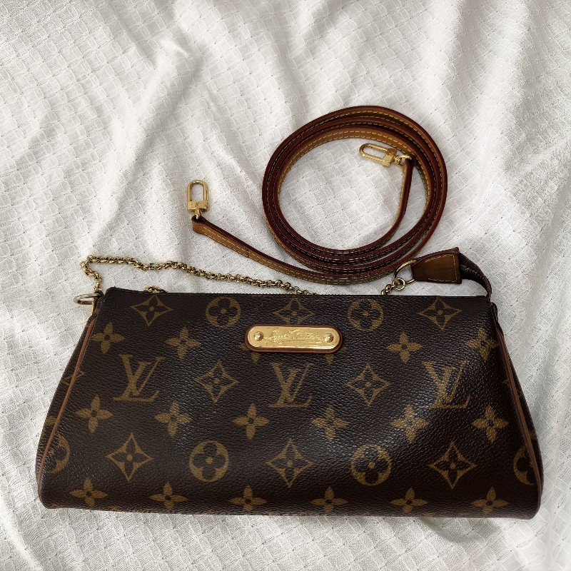 LV老花EVA腋下包斜肩包-3