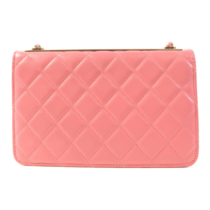 CHANEL 羊皮皮革WOC Wallet On Chain金扣鏈帶肩背袋-1