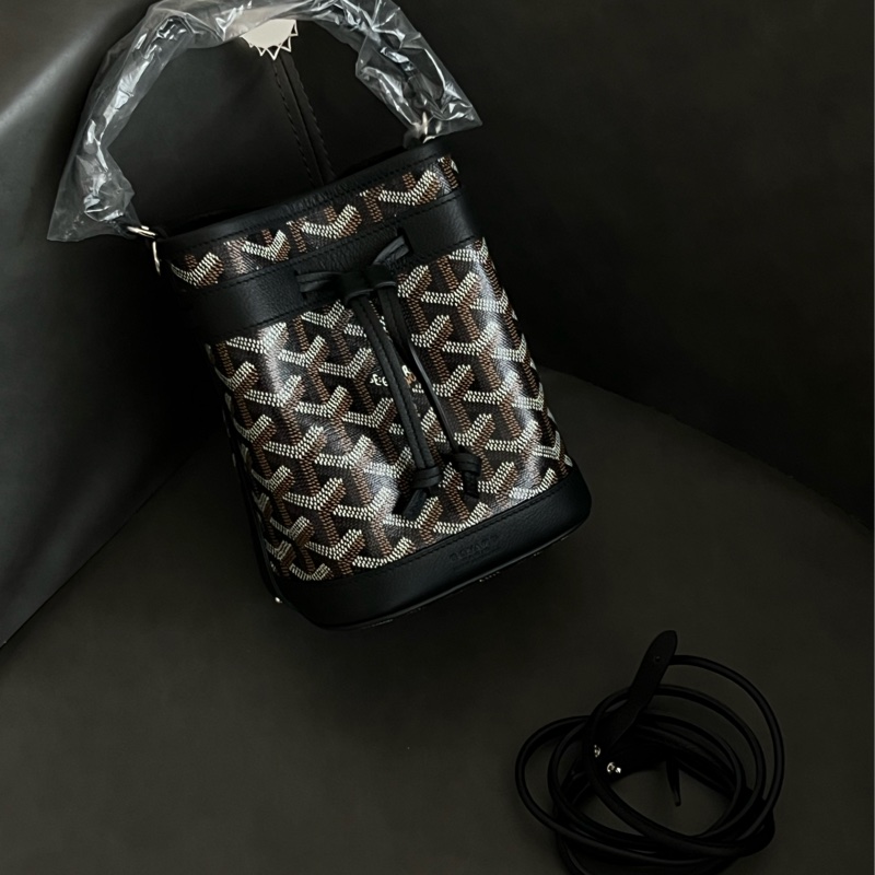 Goyard Petit Flot 迷你小牛皮和帆布水桶包(全新)-0