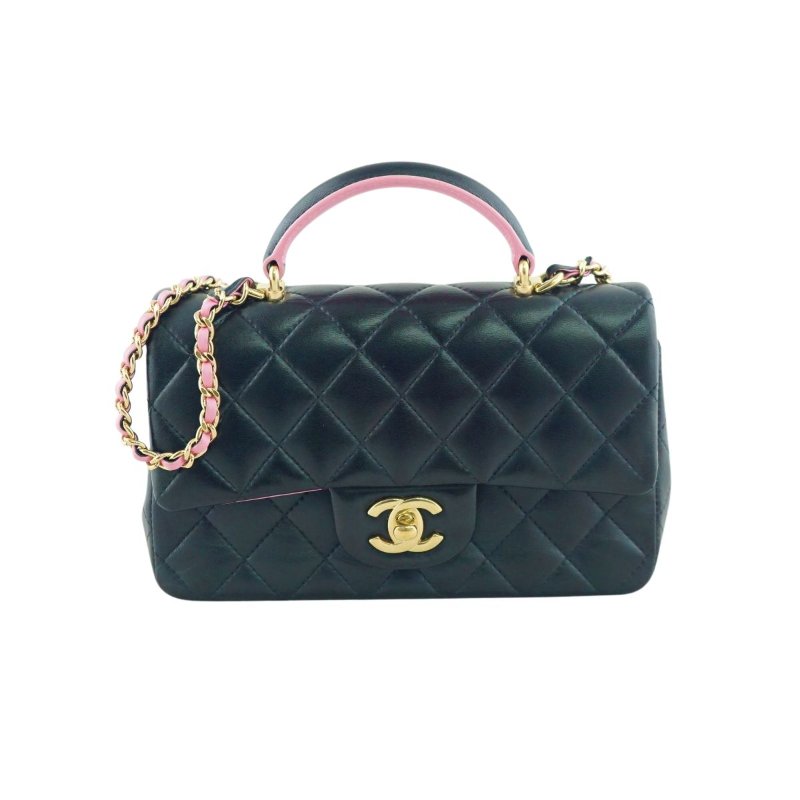 CHANEL 香奈兒 MINI CF20 HANDLE 手提包 斜背包 肩背包(晶片版}-0