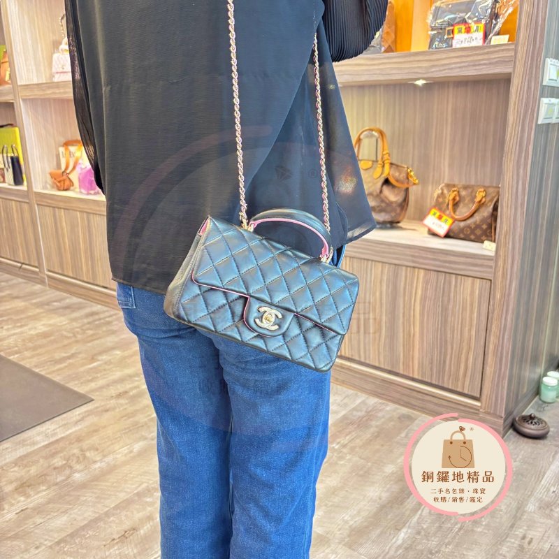CHANEL 香奈兒 MINI CF20 HANDLE 手提包 斜背包 肩背包(晶片版}-3