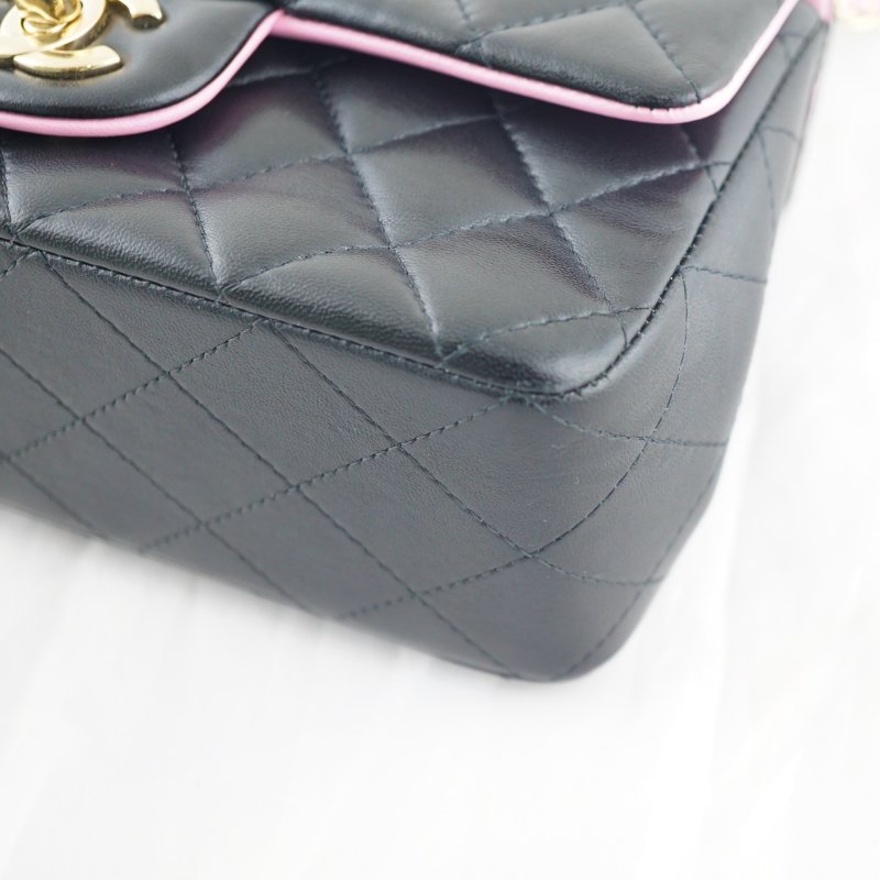 CHANEL 香奈兒 MINI CF20 HANDLE 手提包 斜背包 肩背包(晶片版}-12