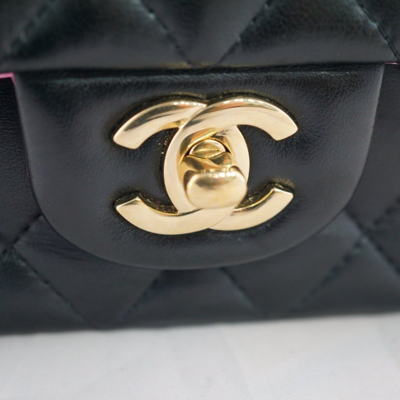 CHANEL 香奈兒 MINI CF20 HANDLE 手提包 斜背包 肩背包(晶片版}-20