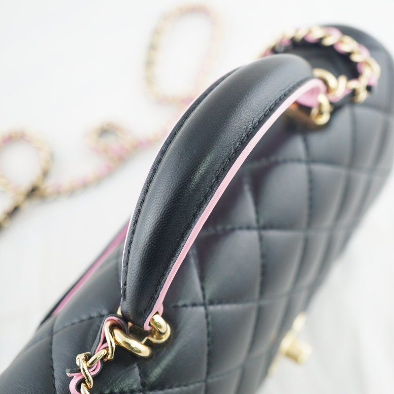 CHANEL 香奈兒 MINI CF20 HANDLE 手提包 斜背包 肩背包(晶片版}-22