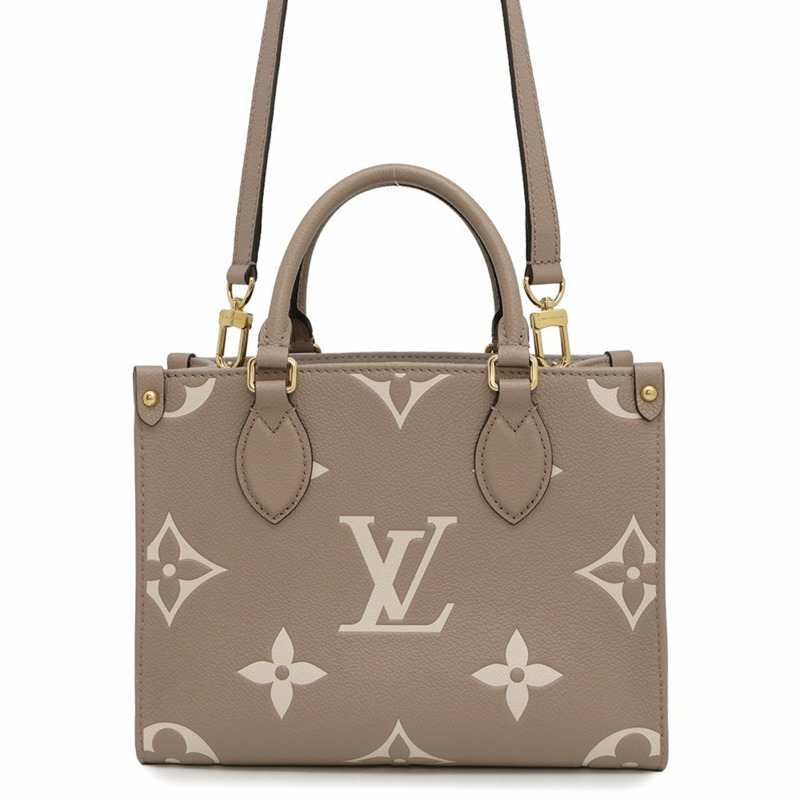 Louis Vuitton 手提包,雙色 Monogram Empreinte Giant On-the-Go PM M45779,兩用單肩包-0