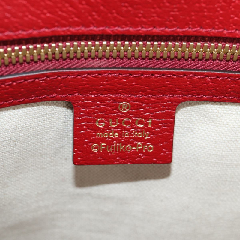 【日本直送】GUCCI 微型 GG Supreme 哆啦 A 夢手提包 PVC 兩用棕金色 653952 正品 131782A-20