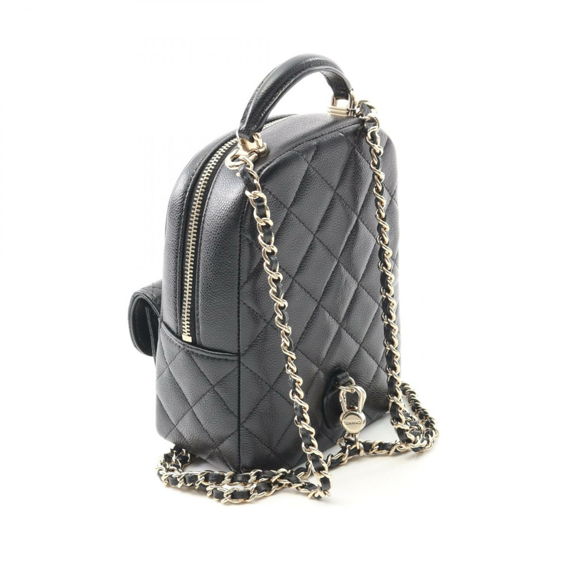 CHANEL Matelasse 鏈條背包 AP3753 小牛皮 黑色 GHW 二手女款-1