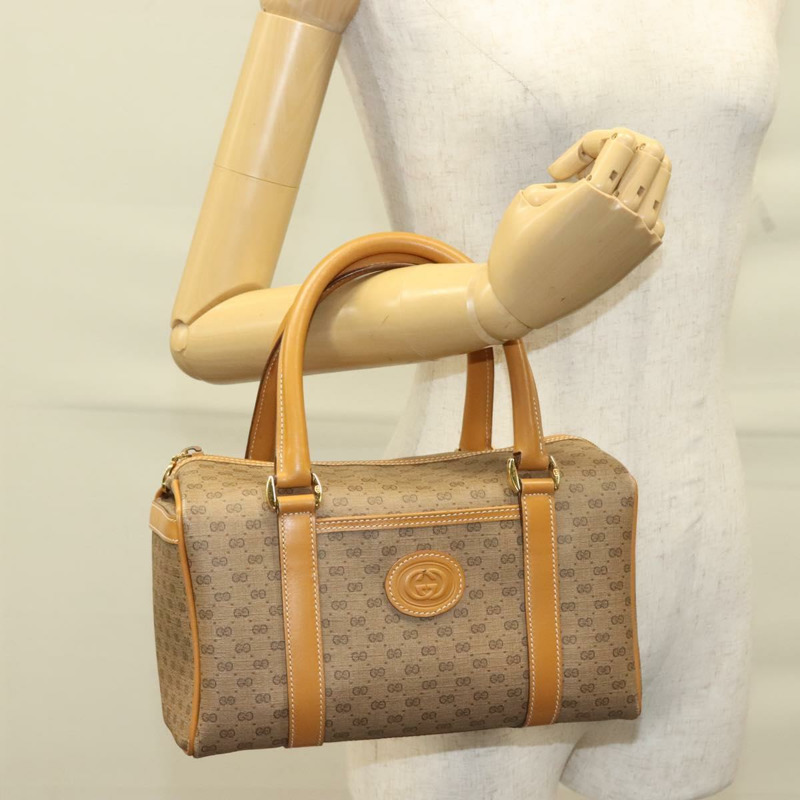 【日本直送】GUCCI Micro GG Supreme 手提包 PVC 米色 金色 000 58 0093 正品 BA4209-25